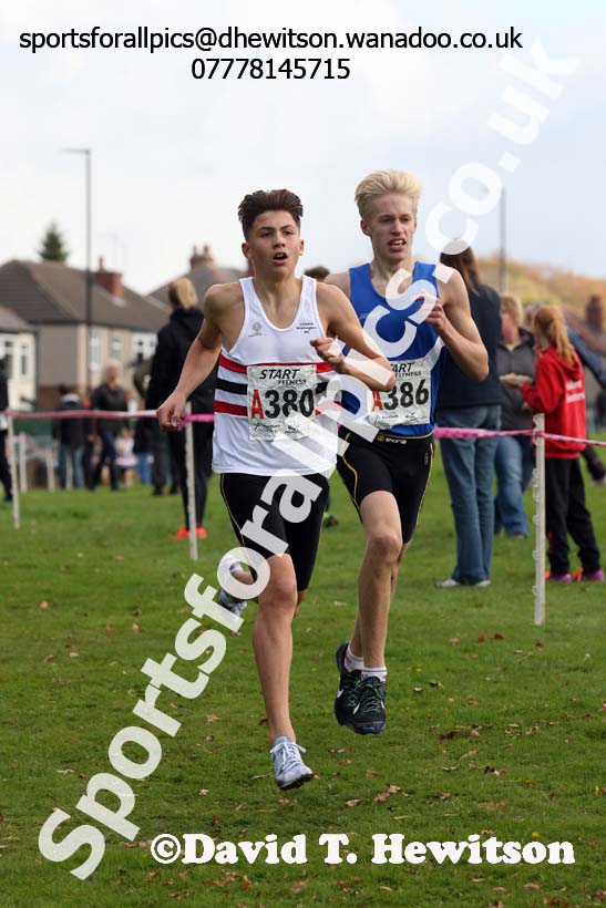Boys under-15s Northern Cross Country Relays, Graves Park, Sheffield. Photo: David T. Hewitson/Sports for All Pics